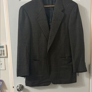Nordstrom Charcoal Plaid Blazer